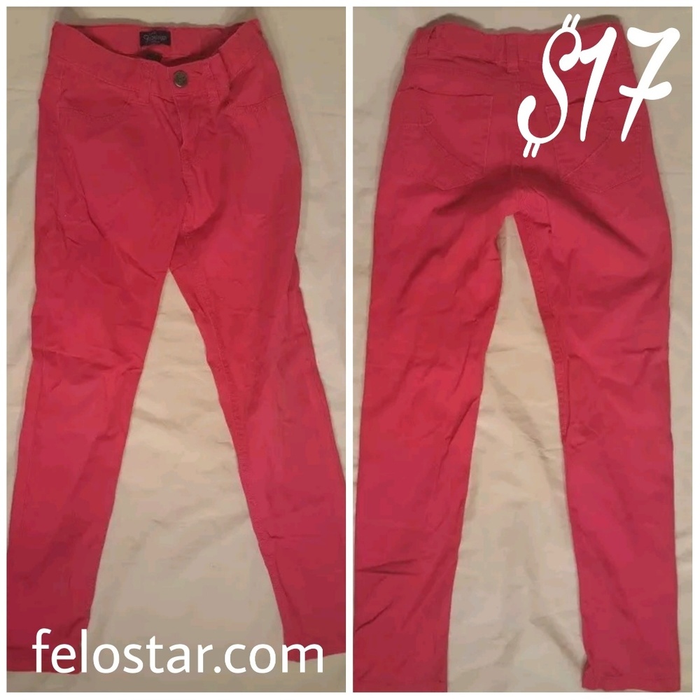 girl place jeggings pink jeans size 10 stretch